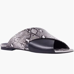 Katy Perry Collections Snakeskin and Black Sandals size 5